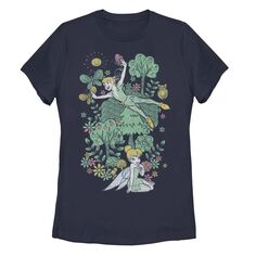 Летняя футболка с рисунком Диснея «Питер Пэн Джуниорс» Тинкер Белл Licensed Character