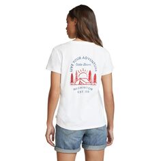 Женская футболка с короткими рукавами и рисунком Eddie Bauer Eddie Bauer, белый