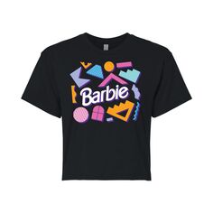 Укороченная футболка с рисунком Barbie для юниоров Licensed Character