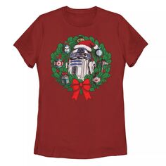 Детская футболка с рождественским венком «Звездные войны» R2-D2 Star Wars
