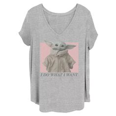 Детская футболка больших размеров с рисунком «Звездные войны» и «Мандалорец Грогу» «Я делаю то, что хочу» Star Wars