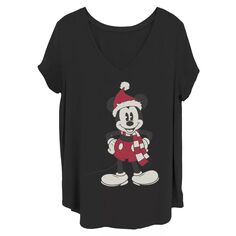 Классическая рождественская футболка с портретом Микки Мауса Juniors Plus Disney Licensed Character