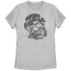 Черно-белая футболка с портретом и рисунком Captain Crunch для юниоров Licensed Character