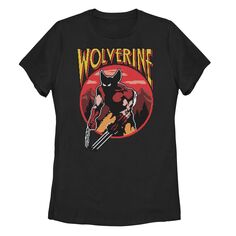 Детская футболка с логотипом Marvel X-Men Wolverine Retro Game Circle Licensed Character