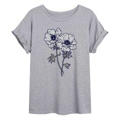 Детская футболка большого размера с рисунком Anemone Flower Licensed Character