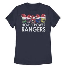 Футболка Power Rangers Ho-Ho Power Rangers для юниоров, шляпа Санта-Клауса Licensed Character