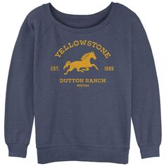 Пуловер с напуском из махровой ткани для юниоров Yellowstone Dutton Ranch Montana Horse Licensed Character