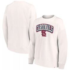 Женский пуловер с леопардовым принтом Fanatics кремового цвета St. Louis Cardinals Fanatics