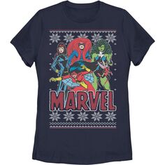 Рождественская футболка «Героини Marvel» для юниоров со снежинками Licensed Character