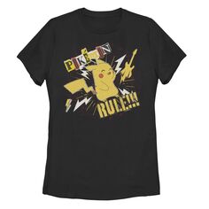 Детская футболка с рисунком Pokemon Punk Rock Pikachu Rule Pokemon Pokémon