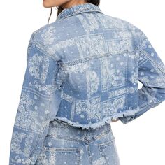 Женская джинсовая куртка PTCL с бахромой PTCL