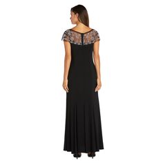 Женское длинное вечернее платье с лифом и бисером R&amp;M Richards R&amp;M Richards, черный