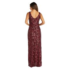 Женское длинное вечернее платье с вышивкой и пайетками R&amp;M Richards R&amp;M Richards