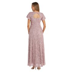 Женское платье из сетки с пайетками и вышивкой R&amp;M Richards R&amp;M Richards
