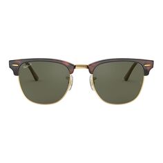 Солнцезащитные очки Ray-Ban RB3016 Clubmaster Classic, квадратные поляризованные, 51 мм Ray-Ban