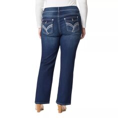 Юниорские эластичные джинсы больших размеров с поясом WallFlower Insta Legendary Bootcut Bootcut WallFlower