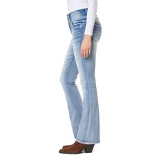 Мягкие расклешенные джинсы Insta с высокой посадкой WallFlower Sassy для подростков WallFlower