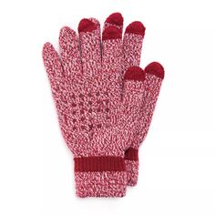 Женские перчатки MUK LUKS Knit Tech MUK LUKS, красный