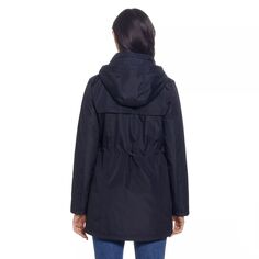 Женская приклеенная дождевая куртка с капюшоном Weathercast Weathercast, черный