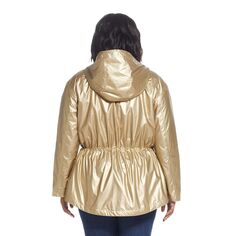 Куртка-анорак Weathercast цвета металлик больших размеров Weathercast, золотой