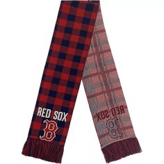 Шарф в клетку FOCO Boston Red Sox с цветными блоками Unbranded
