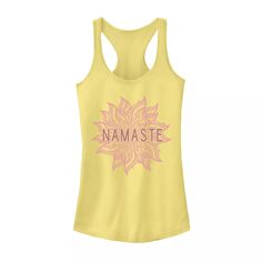 Майка с рисунком для тренировок Namaste Sun Yoga для юниоров и релаксации Unbranded