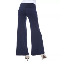 Женские белые брюки палаццо Mark White Mark, фиолетовый
