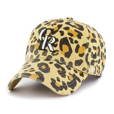 Женская регулируемая шапка цвета гепарда &apos;47 Colorado Rockies светло-коричневого цвета Unbranded