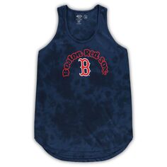 Женский спортивный костюм темно-синего цвета Boston Red Sox из джерси большого размера, майка и брюки, комплект для сна Unbranded