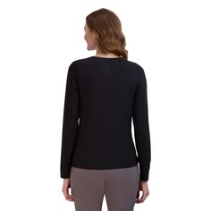 Женская трикотажная рубашка с длинным рукавом ZeroXposur London ZeroXposur, черный