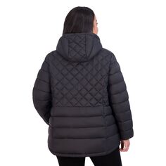 Стеганая куртка-пуховик с капюшоном ZeroXposur Gianna больших размеров ZeroXposur, черный