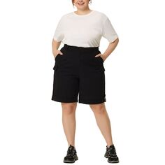 Короткие брюки размера плюс для женщин Jogger Cargo Cargo Track Midi Short Pant Agnes Orinda