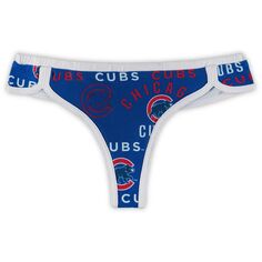 Женские трикотажные стринги Concepts Sport Royal/Белый Chicago Cubs Flagship Unbranded
