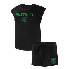 Женский комплект для сна, черная футболка и шорты Concepts Sport Austin FC Intermission Unbranded