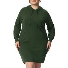 Женский пуловер в рубчик большого размера, свитер 2023, модные осенние платья, облегающее платье с длинными рукавами и капюшоном Agnes Orinda, черный