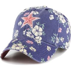 Женская темно-синяя регулируемая шляпа Dallas Cowboys Primrose Clean Up &apos;47 Unbranded