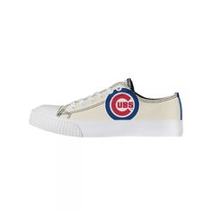 Женские низкие парусиновые туфли FOCO кремового цвета Chicago Cubs Unbranded