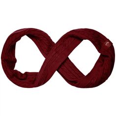 Женский красный вязаный шарф «Бесконечность» Miami Heat Cable Unbranded