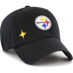 Женская регулируемая кепка черного цвета с изображением конфетти Pittsburgh Steelers &apos;47 Unbranded