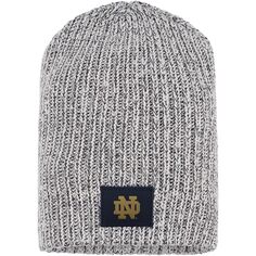 Женская шапка Love Your Melon серого цвета Notre Dame Fighting Irish Beanie Unbranded