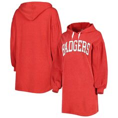 Женское винтажное потертое платье Gameday Couture Red Wisconsin Badgers Game Winner Unbranded