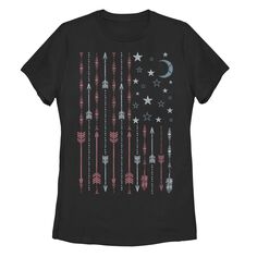 Детская футболка Americana Boho Arrows and Stars с американским флагом Unbranded