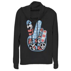 Пуловер с воротником-хомутом и флагом Americana Love Peace and Freedom для юниоров Unbranded
