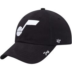 Женская регулируемая кепка черного цвета Utah Jazz Miata &apos;47 Unbranded