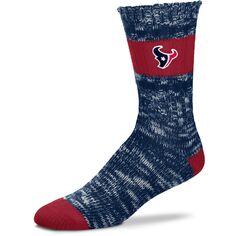 Женские носки для босых ног Houston Texans Alpine Stripes Crew Socks Unbranded