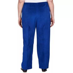 Классические брюки прямого кроя без застежки размера плюс Alfred Dunner Alfred Dunner, голубой