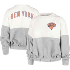 Женская кремовая толстовка New York Knicks 2022/23 City Edition &apos;47 Take Two Bonita Unbranded