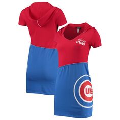 Женское платье-худи красного цвета/Royal Chicago Cubs Refried Apparel Unbranded