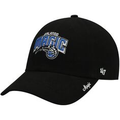 Женская регулируемая кепка с логотипом Orlando Magic Miata &apos;47 Black Orlando Magic Clean Up Unbranded