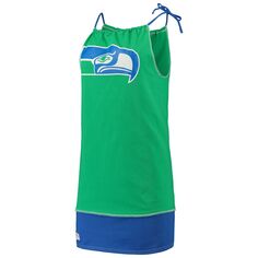 Женская жареная одежда Kelly Green Seattle Seahawks экологически чистое винтажное платье-майка Unbranded